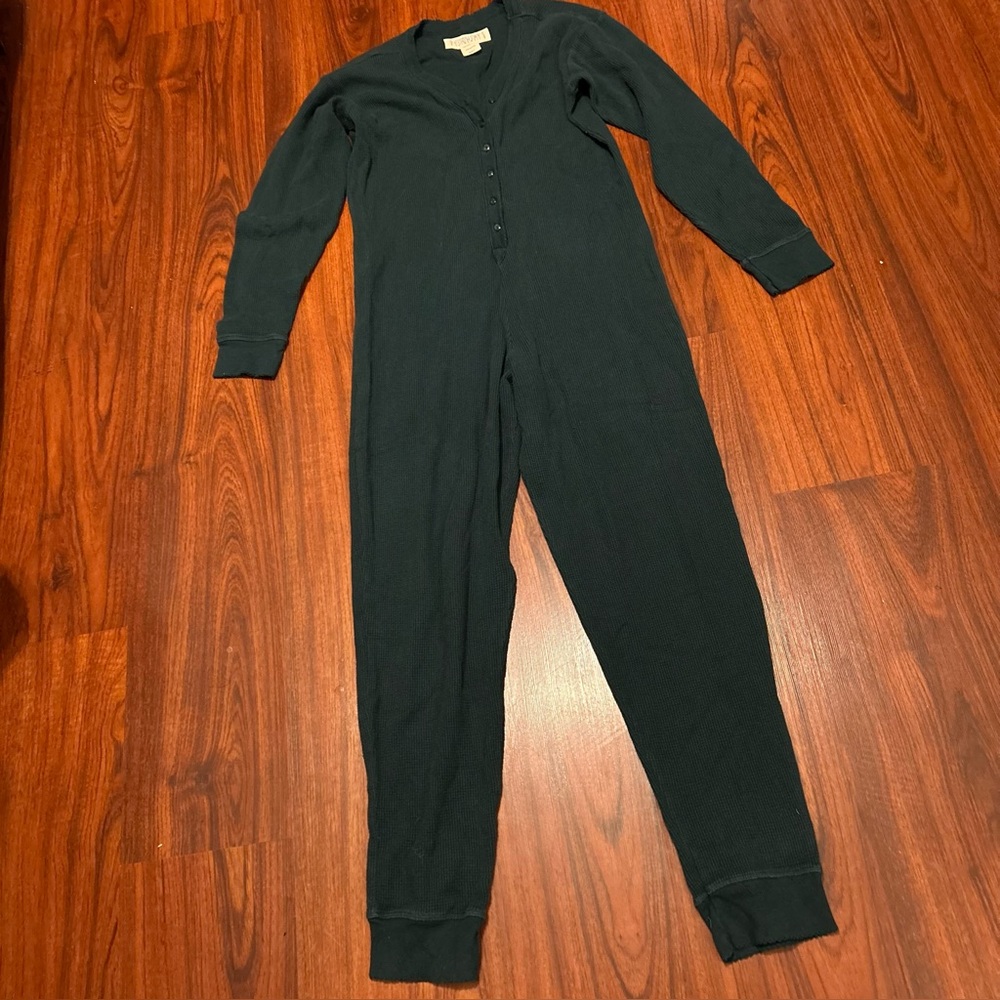 VTG RARE HTF 80s Victoria's Secret Country Thermal Henley PJS COTTAGECORE Sz S - Picture 8 of 16